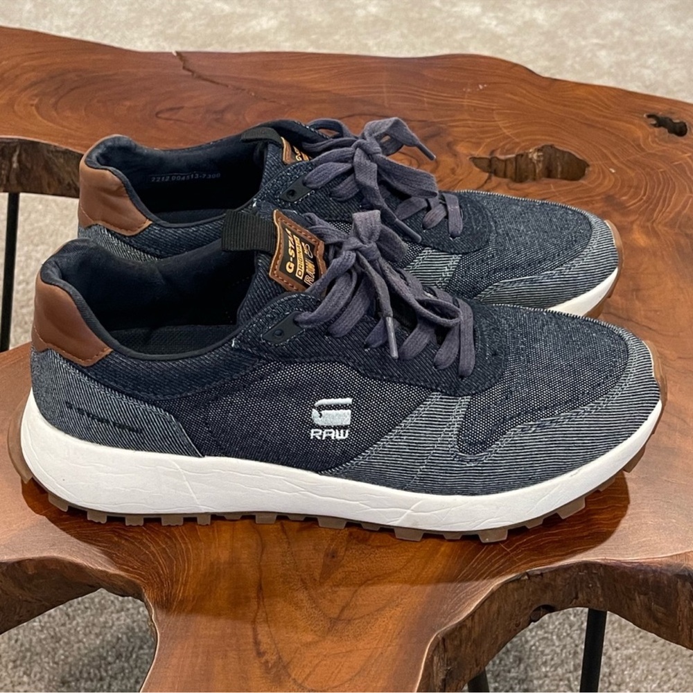 G-Star Raw Theq Run Denim Sneakers Men’s Size 11